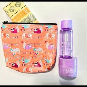 NWT CLINIQUE Take the Day Off Makeup Remover Set + Bag